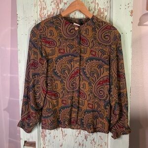 Women’s JG Hook long sleeve paisley blouse